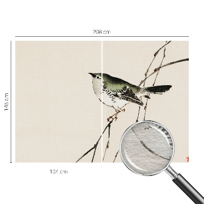 Bedruckte Vlies-Fototapete mit harmonischem Vogelmotiv