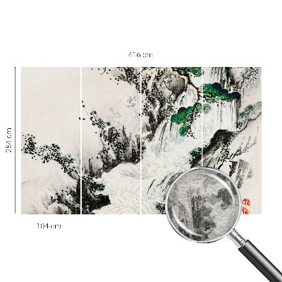 Wand-Fototapete Wasserfall der Natur