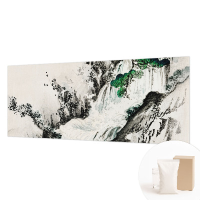 Wand-Fototapete mit Motiv eines Wasserfalls in natürlicher Landschaft