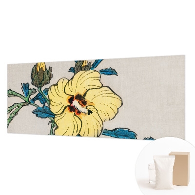 Fototapete nach Maß mit gelber Blumenillustration