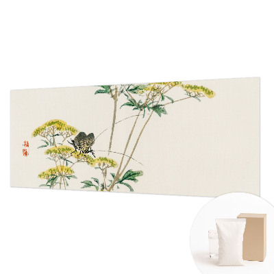 Dekorative Wand-Fototapete mit Blumenmotiv in natürlicher Optik