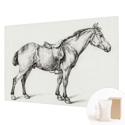 Fototapete fürs Wohnzimmer Skizze eines Pferdes