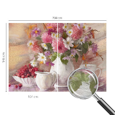 Fototapete aus Vlies mit Motiv aus Wildblumen