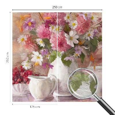 Fototapete aus Vlies mit Motiv aus Wildblumen