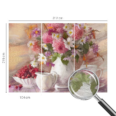 Fototapete aus Vlies mit Motiv aus Wildblumen