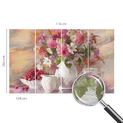Fototapete aus Vlies mit Motiv aus Wildblumen