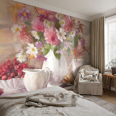 Fototapete aus Vlies mit Motiv aus Wildblumen