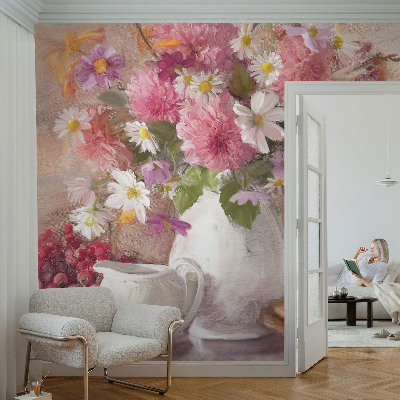 Fototapete aus Vlies mit Motiv aus Wildblumen