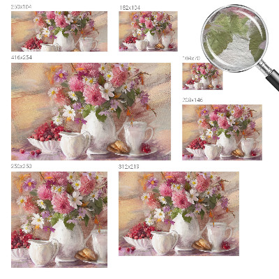 Fototapete aus Vlies mit Motiv aus Wildblumen