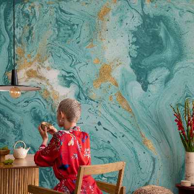 Vlies-Fototapete fürs Wohnzimmer mit Motiv Meereswellen