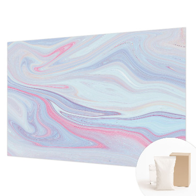 Vlies-Fototapete fürs Schlafzimmer mit pastellfarbenem Wirbelmotiv