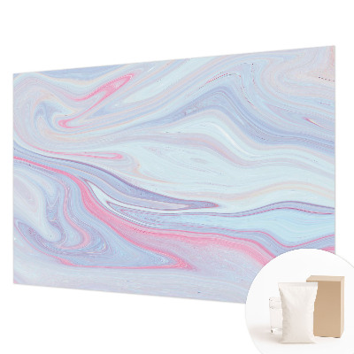 Vlies-Fototapete fürs Schlafzimmer mit pastellfarbenem Wirbelmotiv