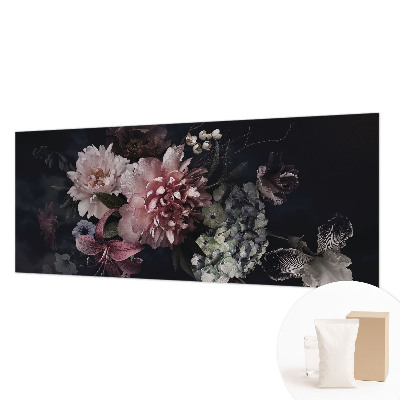 Vliestapete fürs Wohnzimmer mit Blumenmotiv