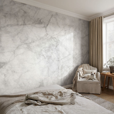 Vliestapete fürs Schlafzimmer mit Marmor-Optik für ein elegantes Raumgefühl