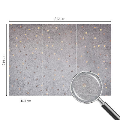 Wand-Fototapete mit symmetrischem Punktmuster