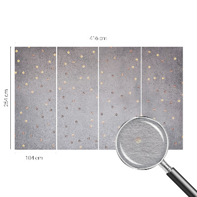 Wand-Fototapete mit symmetrischem Punktmuster