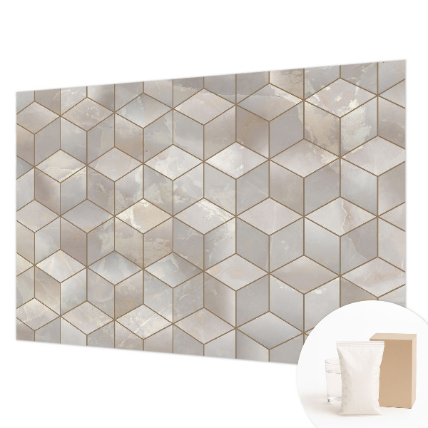 Fototapete nach Maß mit geometrischem Mosaikmotiv