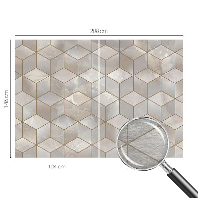 Fototapete nach Maß mit geometrischem Mosaikmotiv