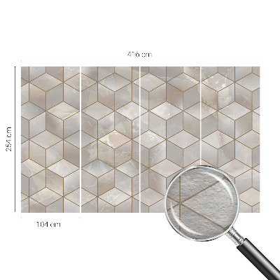 Fototapete nach Maß mit geometrischem Mosaikmotiv