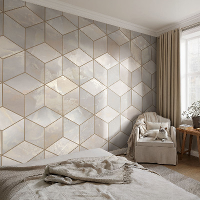Fototapete nach Maß mit geometrischem Mosaikmotiv