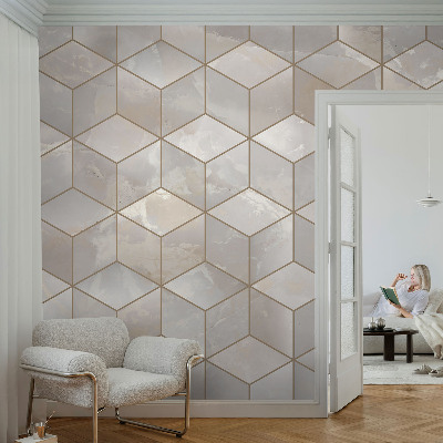Fototapete nach Maß mit geometrischem Mosaikmotiv