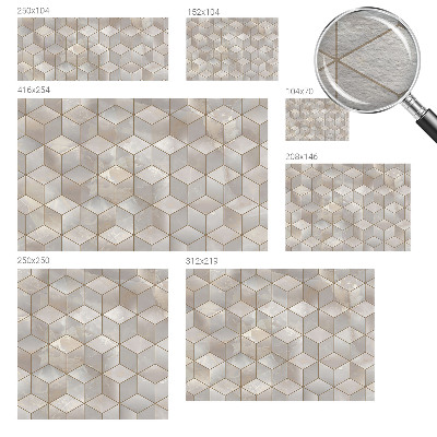 Fototapete nach Maß mit geometrischem Mosaikmotiv