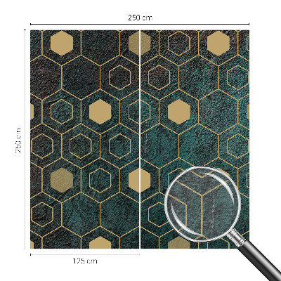 Fototapete mit geometrischem Sechseck‑Muster