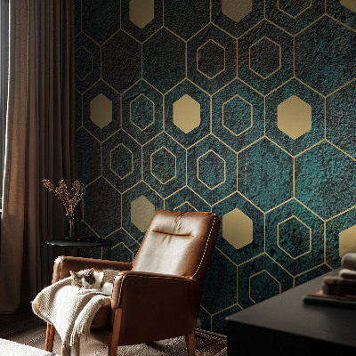Fototapete mit geometrischem Sechseck‑Muster