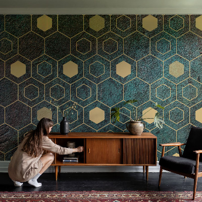 Fototapete mit geometrischem Sechseck‑Muster