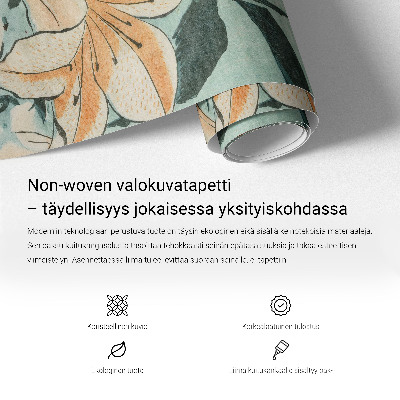 Vliestapete fürs Wohnzimmer Holzringe