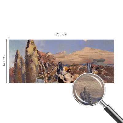 Dekorative Wand-Fototapete mit Motiv einer Waldlandschaft