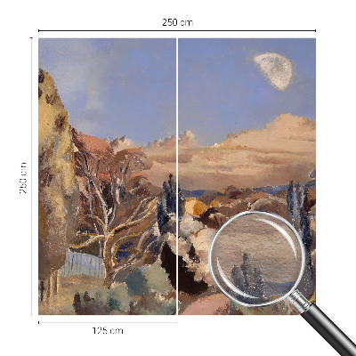 Dekorative Wand-Fototapete mit Motiv einer Waldlandschaft