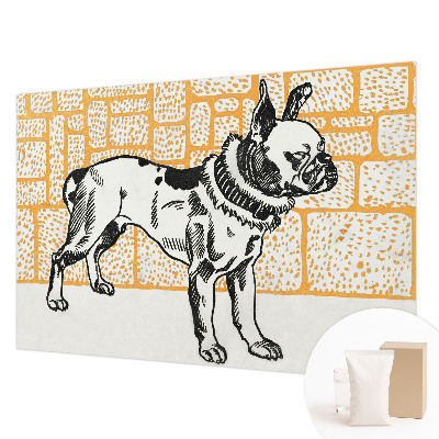Vlies-Fototapete mit einem Retro-Hund-Motiv
