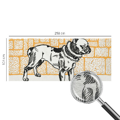 Vlies-Fototapete mit einem Retro-Hund-Motiv