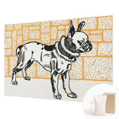 Vlies-Fototapete mit einem Retro-Hund-Motiv