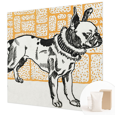 Vlies-Fototapete mit einem Retro-Hund-Motiv