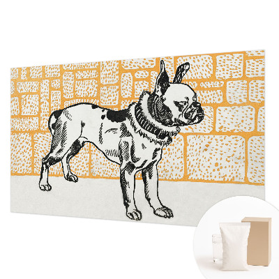 Vlies-Fototapete mit einem Retro-Hund-Motiv