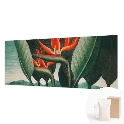 Vlies-Fototapete fürs Wohnzimmer mit exotischem Blumenmotiv