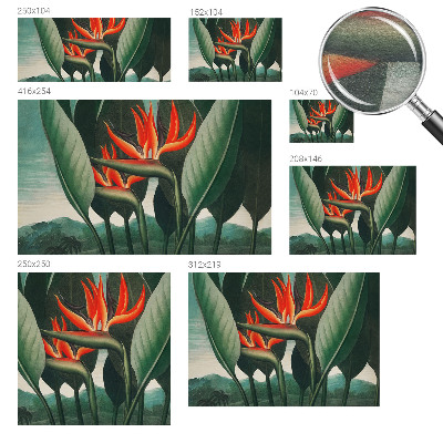 Vlies-Fototapete fürs Wohnzimmer mit exotischem Blumenmotiv