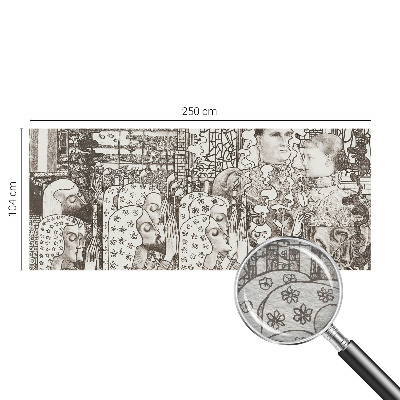 Vlies-Fototapete nach Maß mit Blumenporträts als Motiv