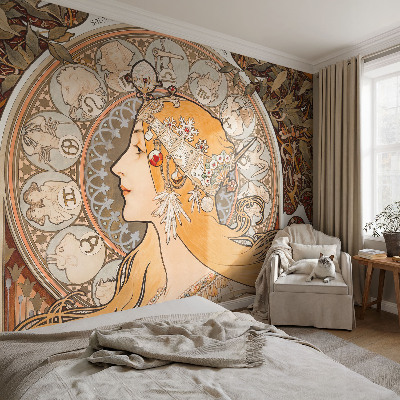Vlies-Fototapete fürs Schlafzimmer mit einem eleganten Tierkreismotiv