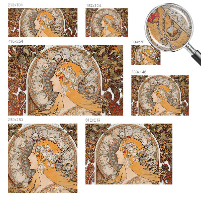 Vlies-Fototapete fürs Schlafzimmer Tierkreis-Eleganz