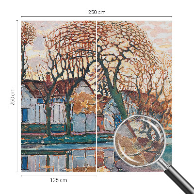 Moderne Vlies-Fototapete Idyllische Landschaft