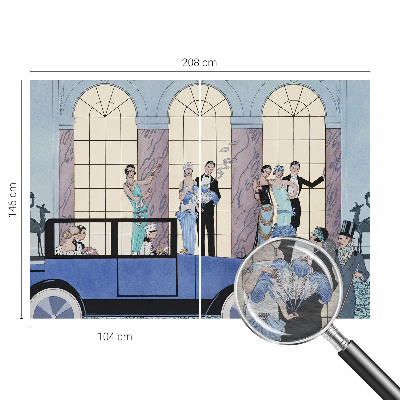 Bedruckte Vlies-Fototapete mit Art‑Deco‑Motiv