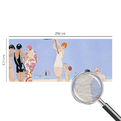Bildtapete mit Retro-Strandmotiv