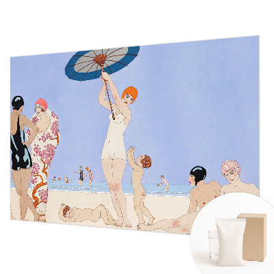 Bildtapete mit Retro-Strandmotiv