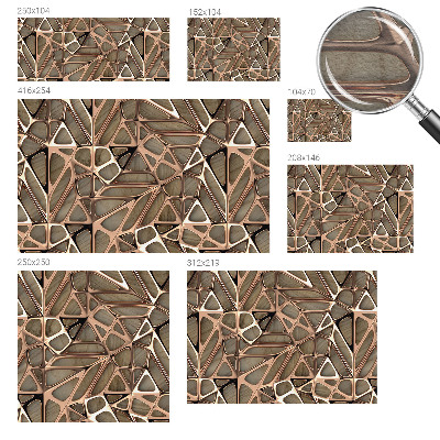 Wand-Fototapete mit geometrischem Muster