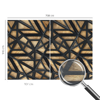 Fototapete nach Maß mit geometrischem Verbindungsdesign
