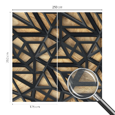 Fototapete nach Maß mit geometrischem Verbindungsdesign