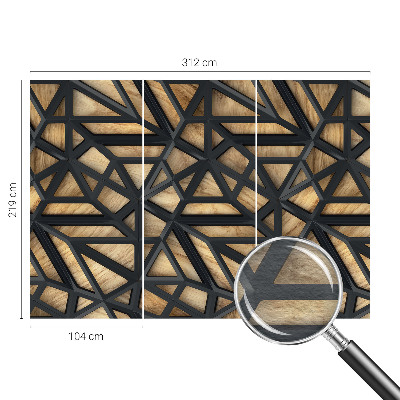 Fototapete nach Maß mit geometrischem Verbindungsdesign